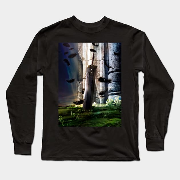 A hero's sword Long Sleeve T-Shirt by mcashe_art